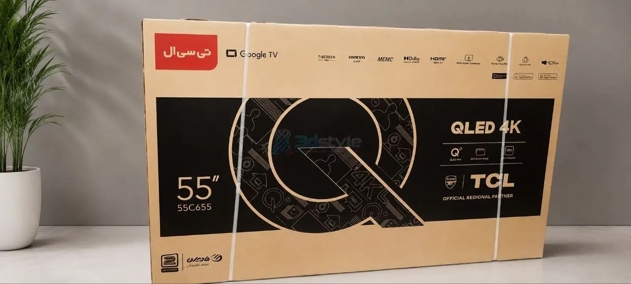 تلویزیون TCL QLED c655 مشکی پرینت سه بعدی - تصویر 2